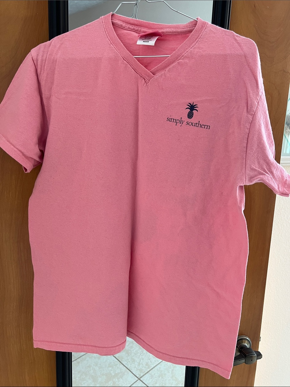 Cotton Simple Southern Tee M